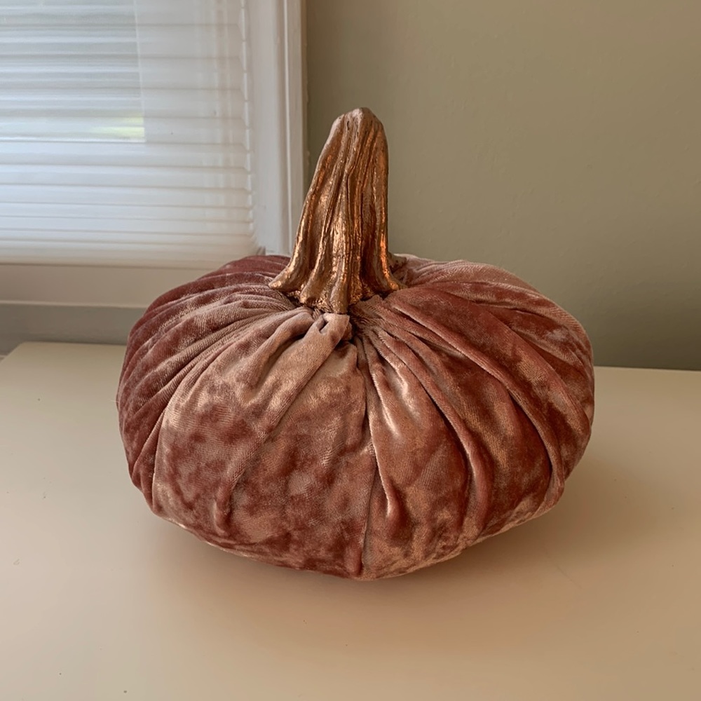 Handmade Velvet Pumpkin